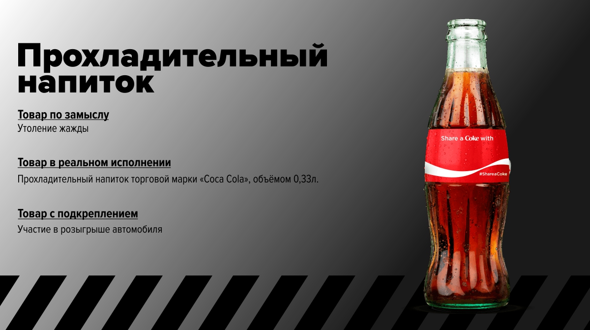 Уровни товара в маркетинге (пример с coca-cola)