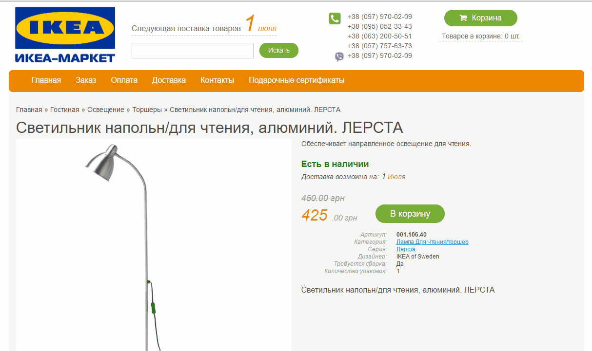 Просування меблевого інтернет-магазину IKEA-MARKET